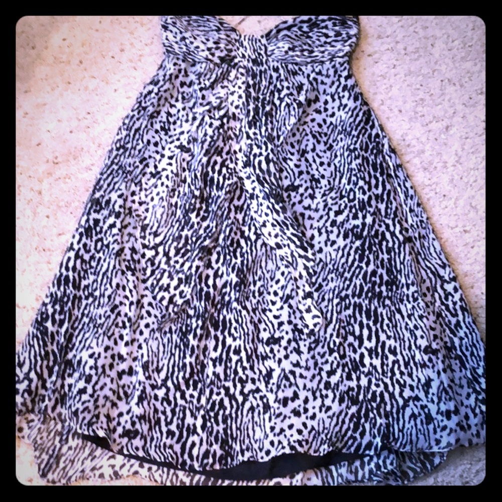 Banana Republic | Leopard Silk Dress, Size 12